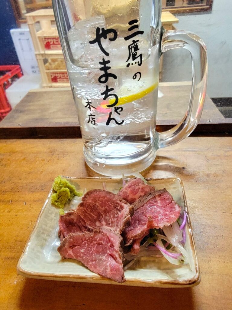 吉祥寺 たちんぽやまちゃん 吉祥寺本店 5周年メニュー 牛たたき